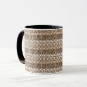Mug Africain ethnique, motif à main (Devant gauche)