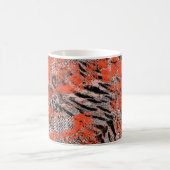 Mug Africain, tribal. Noir, rouge, gris. (Centre)