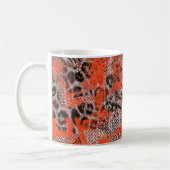 Mug Africain, tribal. Noir, rouge, gris. (Gauche)
