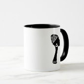 Mug Africaine américaine abstraite (Devant droit)