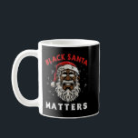 Mug African American Santa Black Matters Christmas Paj<br><div class="desc">African American Père Noël Black Matters Noël Pyjama famille</div>