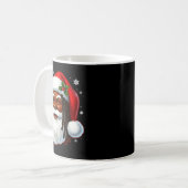 Mug African American Santa Christmas Cool Black X-mas (Devant gauche)