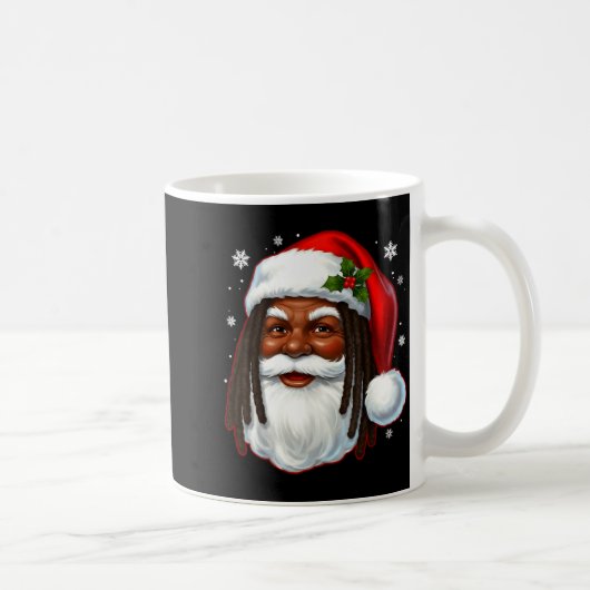 Mug African American Santa Christmas Cool Black X-mas (Droite)