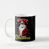 Mug African American Santa Christmas Cool Black X-mas (Gauche)