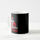 Mug African American Santa Christmas Shirt Pajama Cool (Devant gauche)