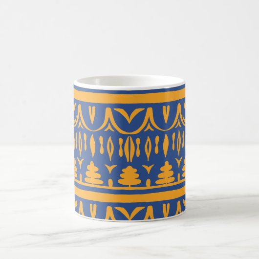 Mug African Chevrons: Ethnic Tribal Pattern (Centre)