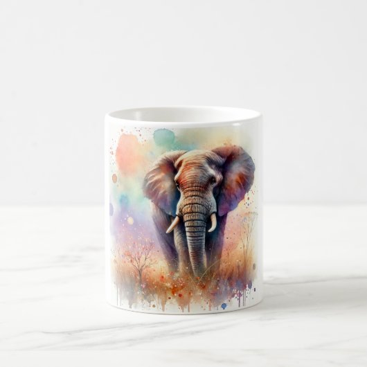 Mug African Savanna Elephant 300724AREF132 - Watercolo (Centre)