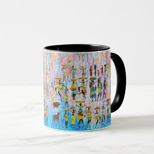 Mug African Village (Devant droit)