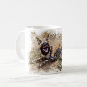 Mug African Wild Dog montre ses dents (Devant gauche)