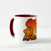 Mug Afrique - choisir style & couleur (Devant gauche)