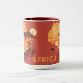 Mug Afrique du texte personnalisé (Centre)