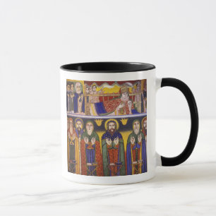 Mug Afrique, Éthiopie. Œuvre d'art représentant des ap