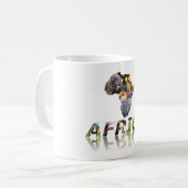 Mug Afrique Faune Continent Afrique Collage Mirror (Devant gauche)