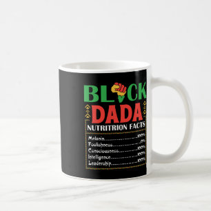 Mug Afrique Noir Dada Nutrition Fact Melanin Conscient