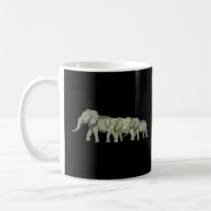 Mug Afrique Safari Animal Elephant Famille Elephant