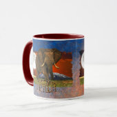 Mug Afrique sauvage Amateurs d'animaux Big Five (Devant gauche)