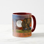 Mug Afrique sauvage Amateurs d'animaux Big Five (Devant droit)