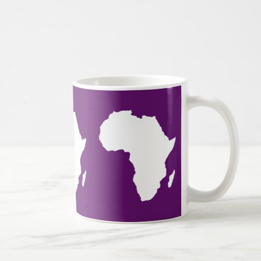 Mug Afrique violette Audacieuse (Droite)