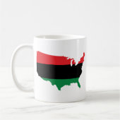 Mug Afro-Américain _ Couleurs rouge, noir et vert (Gauche)