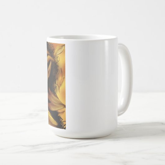 Mug Afro (Feuille) (Devant droit)