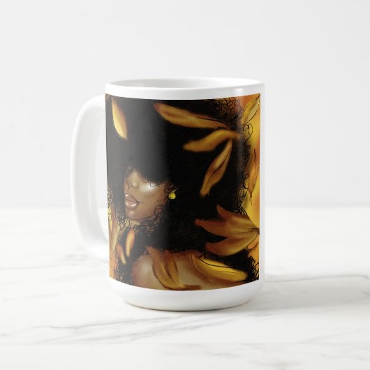 Mug Afro (Feuille) (Devant gauche)