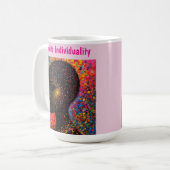 Mug Afro Nebula Whisper – Célébration de l'Histoire de (Devant gauche)