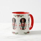 Mug Afro Nutcracker Happy Holidays (Devant droit)