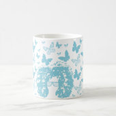 Mug Afro, papillons et lunettes de soleil (Centre)
