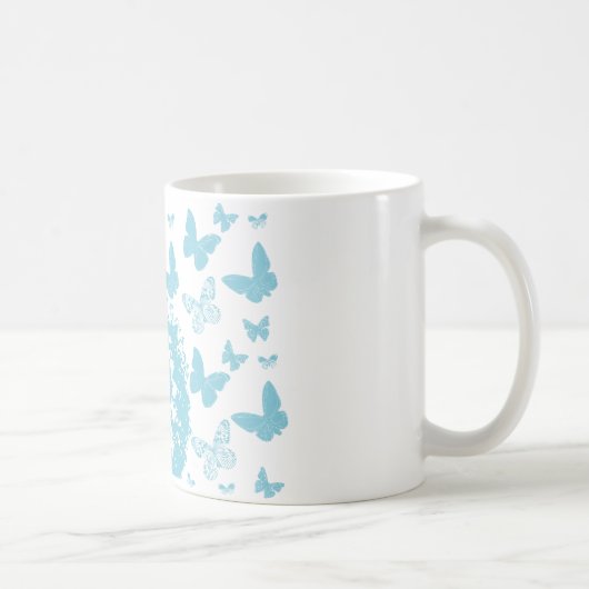 Mug Afro, papillons et lunettes de soleil (Droite)