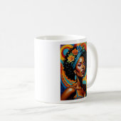 Mug Afro Soul Diva Art Vibrant Tee (Devant droit)