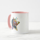 Mug Afro Unicorn étoile magique (Devant gauche)