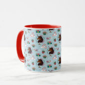 Mug Afro Unicorn Motif de vacances (Devant gauche)