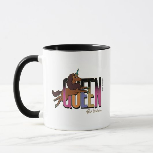 Mug Afro Unicorn Queen Design (Gauche)