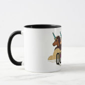 Mug Afro Unicorn Queen Trio Design (Gauche)