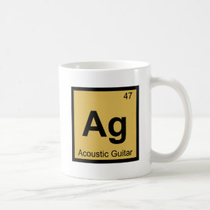 Mug Ag - Guitare Acoustique Chimie Tableau Périodique