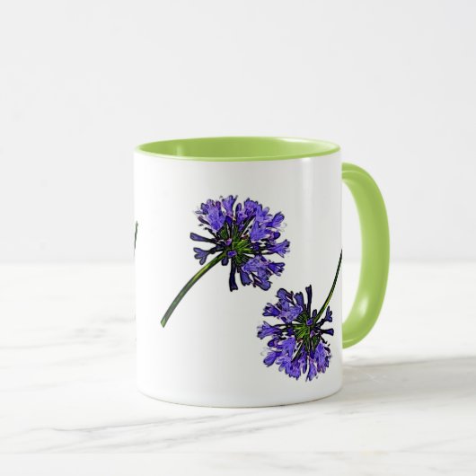Mug Agapanthe bleu (Devant droit)
