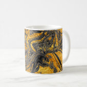 Mug Agate Crystal. Suminagashi moderne futuriste. Swir (Devant droit)