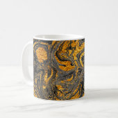 Mug Agate Crystal. Suminagashi moderne futuriste. Swir (Devant gauche)