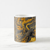 Mug Agate Crystal. Suminagashi moderne futuriste. Swir (Centre)