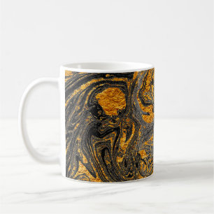 Mug Agate Crystal. Suminagashi moderne futuriste. Swir