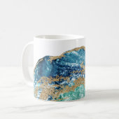 Mug Agate de Geode de roche de parties scintillantes (Devant gauche)