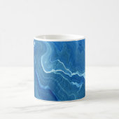 Mug Agate de marbre bleu Résumé (Centre)