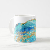 Mug Agate de roche de Geode de parties scintillantes (Devant gauche)