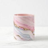 Mug Agate Marble tendance Blue Pink Gold Collection (Centre)