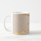 Mug Agate marbre parties scintillant en pierre beige o (Gauche)