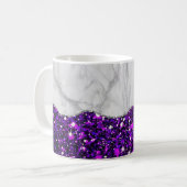 Mug Agate noir doré Marbre blanc (Devant gauche)
