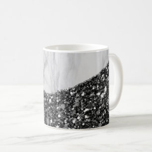 Mug Agate noir doré Marbre blanc