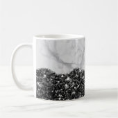 Mug Agate noir doré Marbre blanc (Gauche)