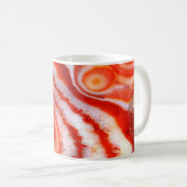 Mug Agate Orange Sanguine. (Devant droit)