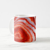 Mug Agate Orange Sanguine. (Devant gauche)